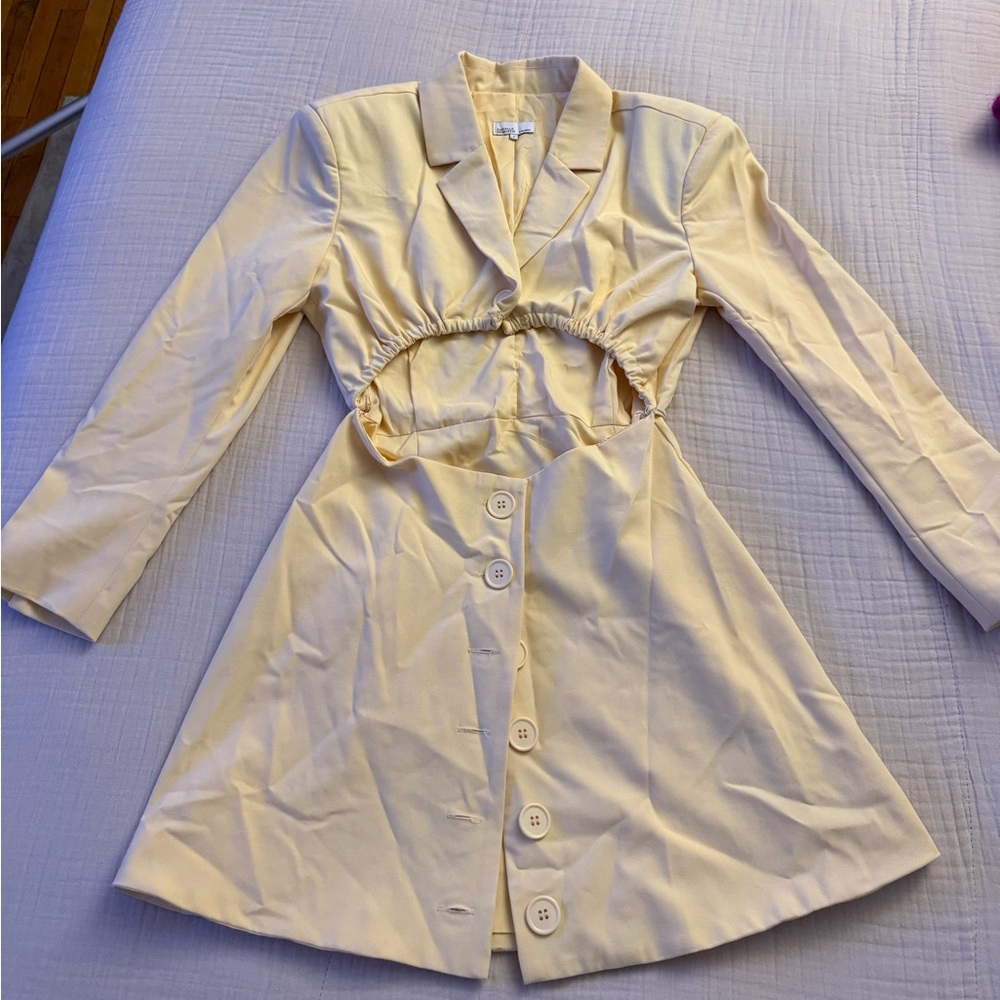 Danielle Bernstein Yellow Jacket Dress